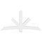 Ekena Millwork Alberta Architectural Grade PVC Gable Bracket, 84"W x 42"H x 6"D x 6"F, 12/12 Pitch GBP084X42X0606ALB00 - alternate 3